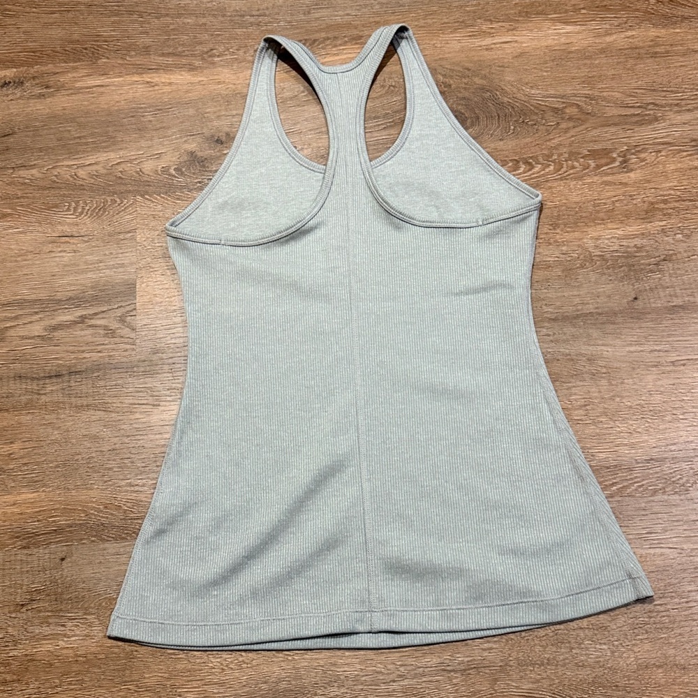 Nike Women's Dri-Fit Slim Fit Ribbed Racerback Tank Top - Picture 4 of 5